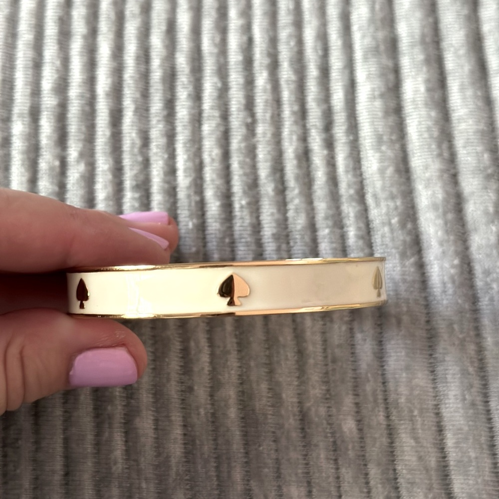 Kate Spade off white bangle bracelet